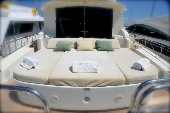 HARD WORK II -   Aft Deck Sunpads